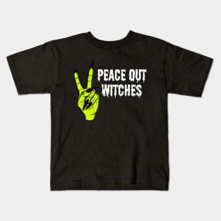 Peace Out Witches Kids T-Shirt